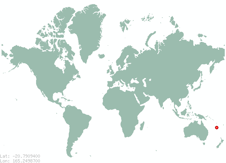 Touho in world map